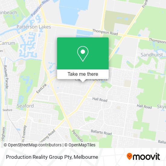 Production Reality Group Pty map