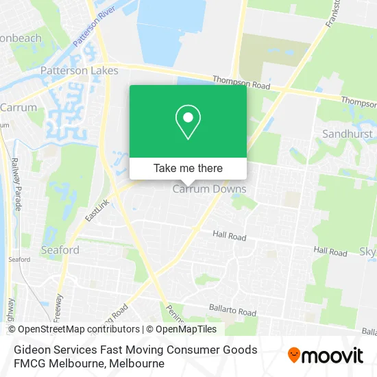Mapa Gideon Services Fast Moving Consumer Goods FMCG Melbourne