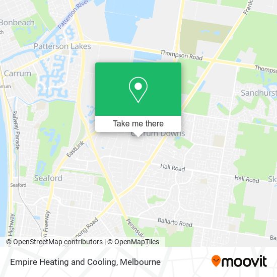 Empire Heating and Cooling map