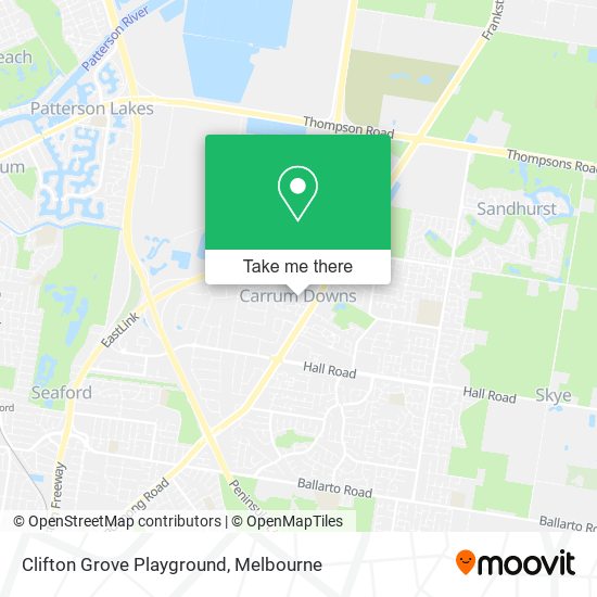 Clifton Grove Playground map