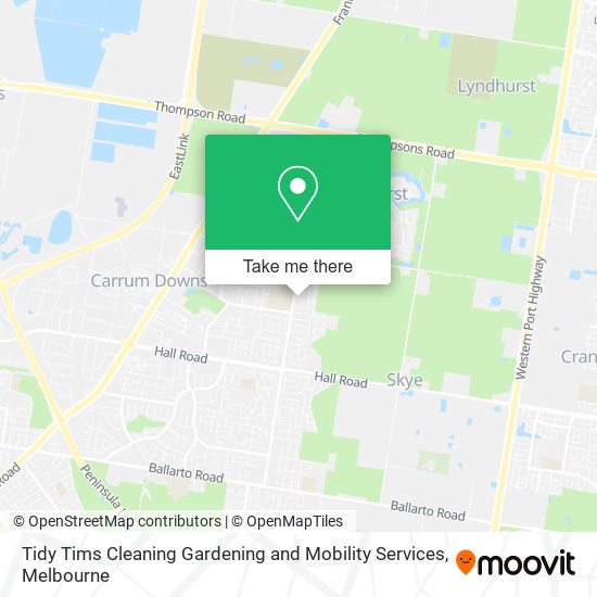 Mapa Tidy Tims Cleaning Gardening and Mobility Services