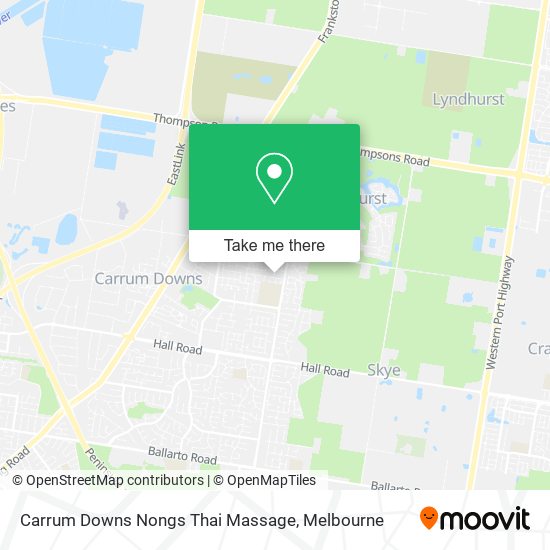 Carrum Downs Nongs Thai Massage map