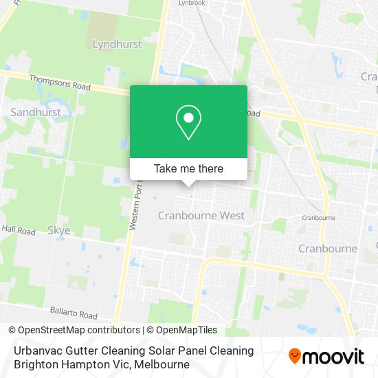 Urbanvac Gutter Cleaning Solar Panel Cleaning Brighton Hampton Vic map