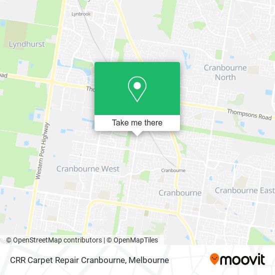 CRR Carpet Repair Cranbourne map