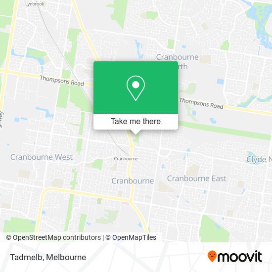 Tadmelb map