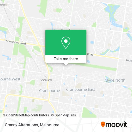 Cranny Alterations map