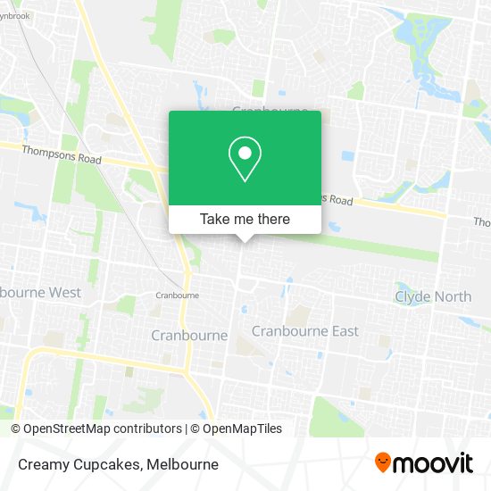 Creamy Cupcakes map