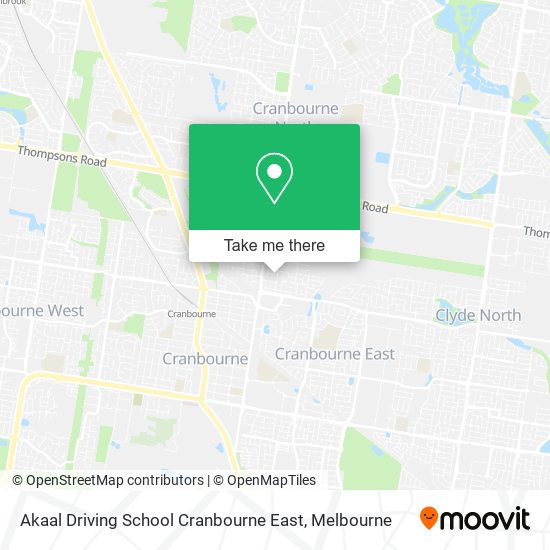 Akaal Driving School Cranbourne East map
