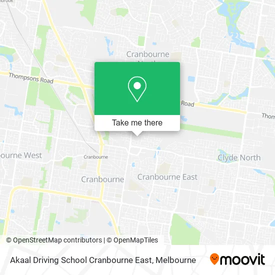 Akaal Driving School Cranbourne East map