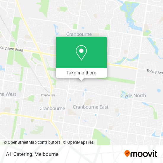 A1 Catering map