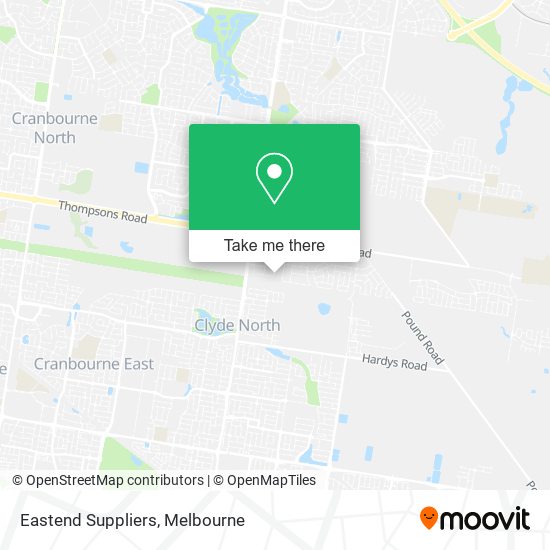 Eastend Suppliers map