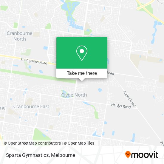 Sparta Gymnastics map