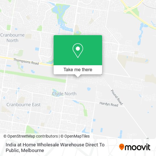 India at Home Wholesale Warehouse Direct To Public map