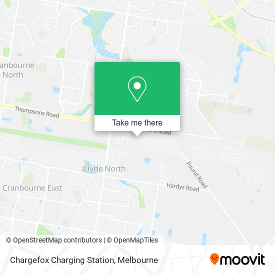 Chargefox Charging Station map