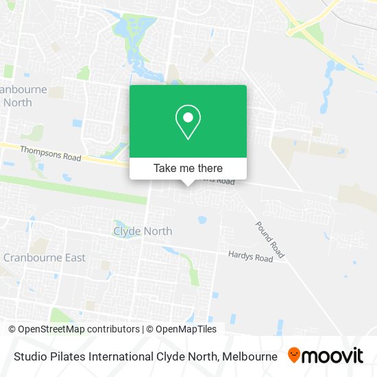 Studio Pilates International Clyde North map
