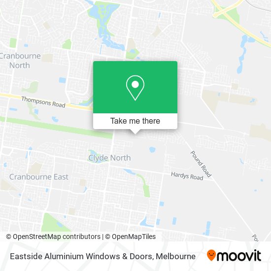 Eastside Aluminium Windows & Doors map