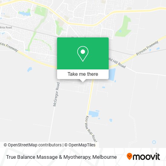 True Balance Massage & Myotherapy map