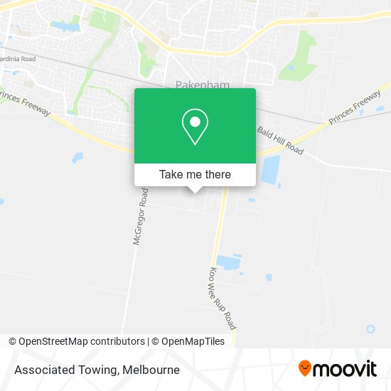 Associated Towing map