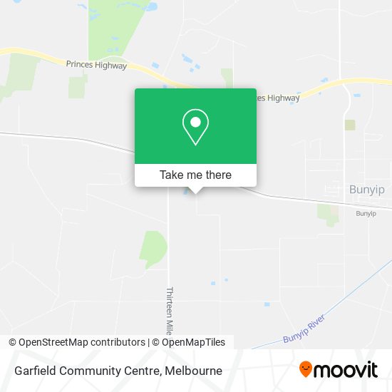 Garfield Community Centre map