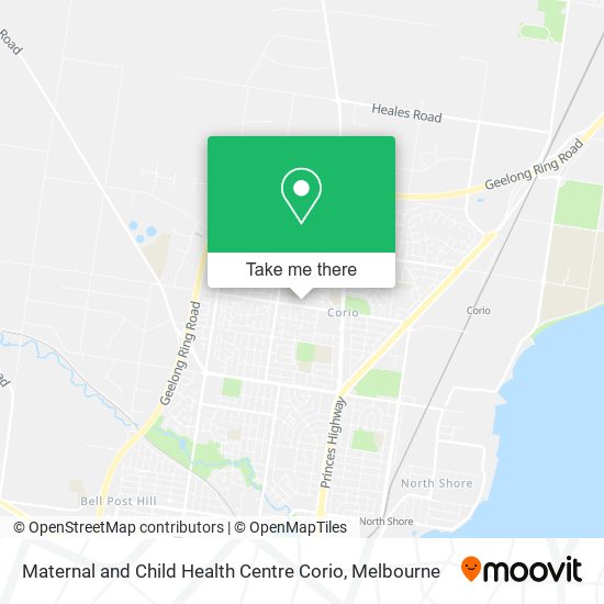 Maternal and Child Health Centre Corio map