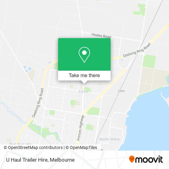U Haul Trailer Hire map