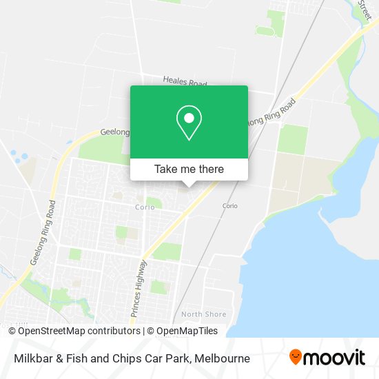 Milkbar & Fish and Chips Car Park map