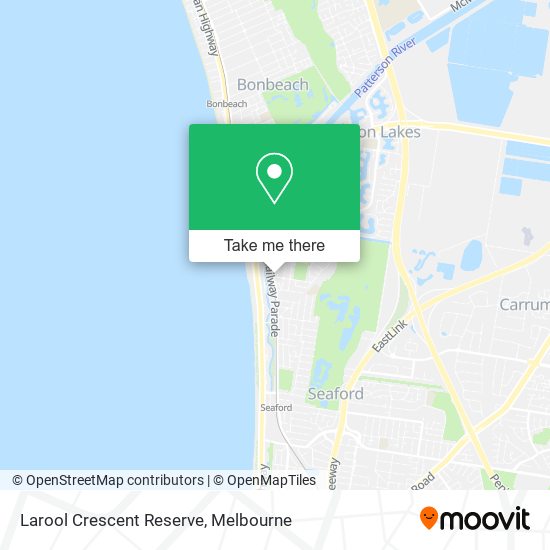 Mapa Larool Crescent Reserve