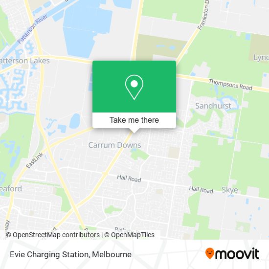 Evie Charging Station map