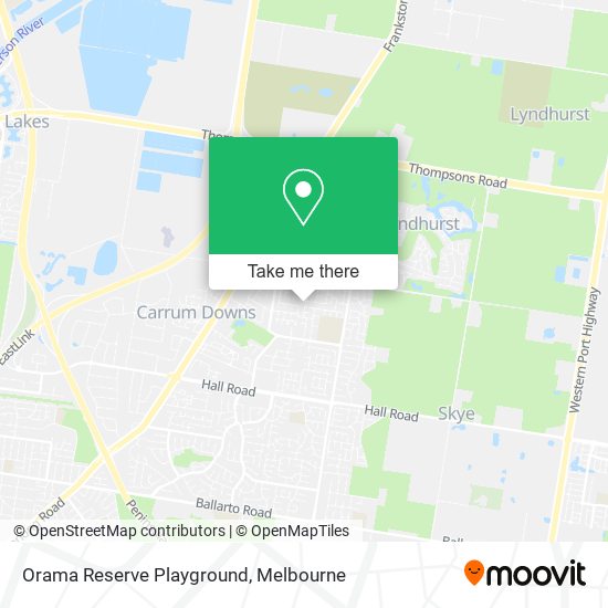 Orama Reserve Playground map