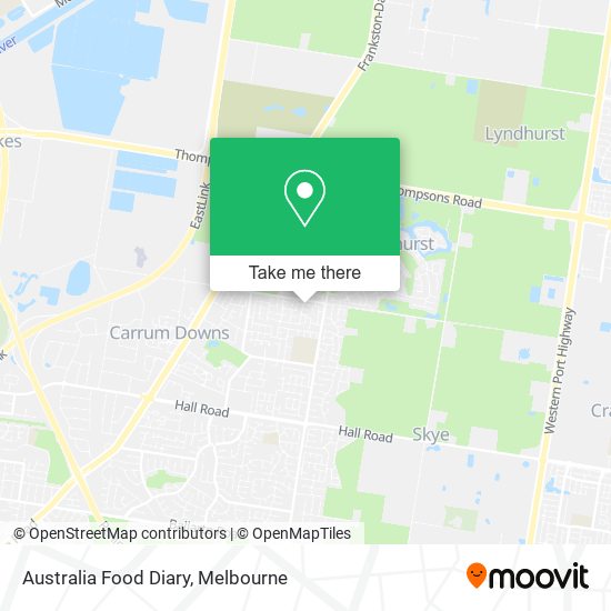 Australia Food Diary map
