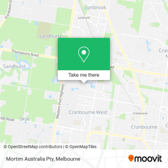 Mortim Australia Pty map