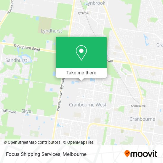 Focus Shipping Services map