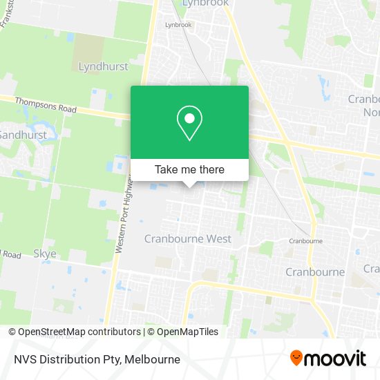 NVS Distribution Pty map