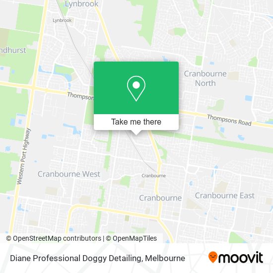 Diane Professional Doggy Detailing map