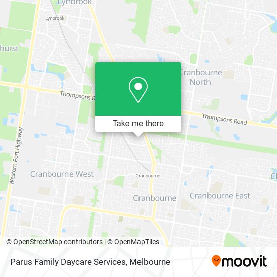 Parus Family Daycare Services map