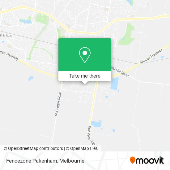 Fencezone Pakenham map