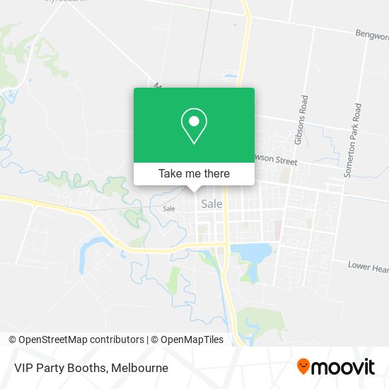 VIP Party Booths map