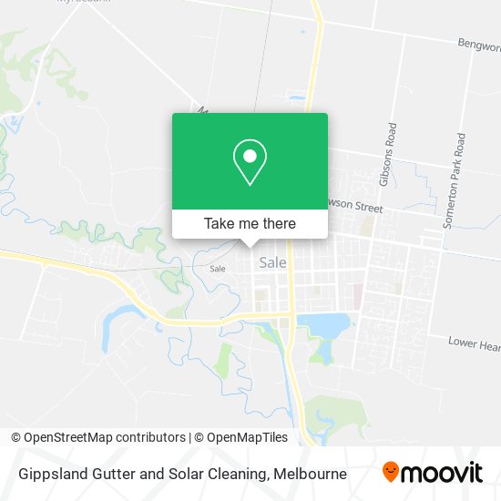 Gippsland Gutter and Solar Cleaning map