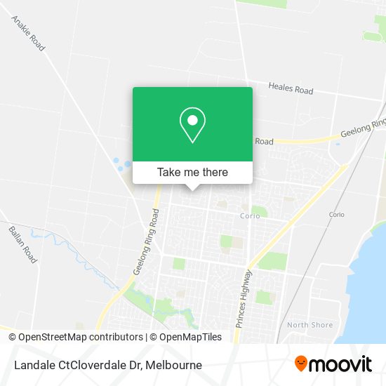 Landale CtCloverdale Dr map