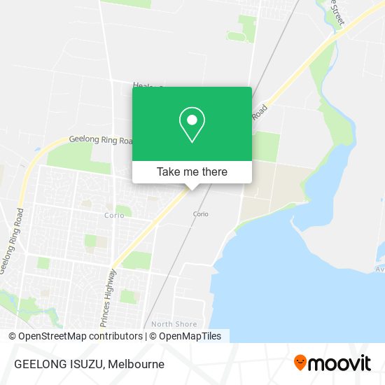 GEELONG ISUZU map