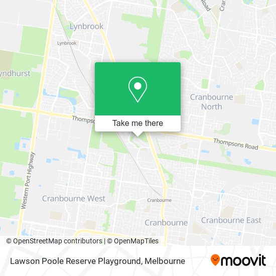 Lawson Poole Reserve Playground map