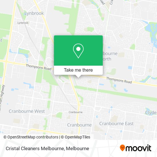 Cristal Cleaners Melbourne map