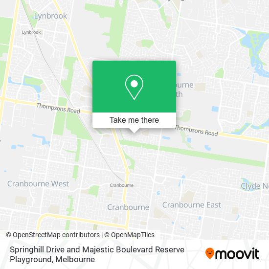 Springhill Drive and Majestic Boulevard Reserve Playground map