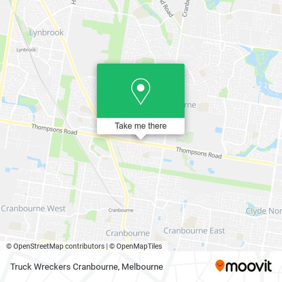 Mapa Truck Wreckers Cranbourne