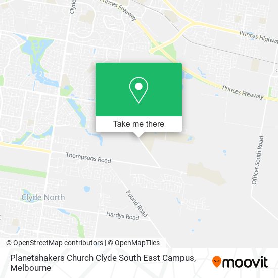 Planetshakers Church Clyde South East Campus map