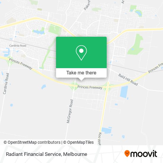 Radiant Financial Service map