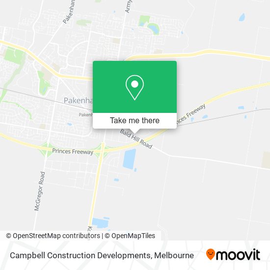 Campbell Construction Developments map