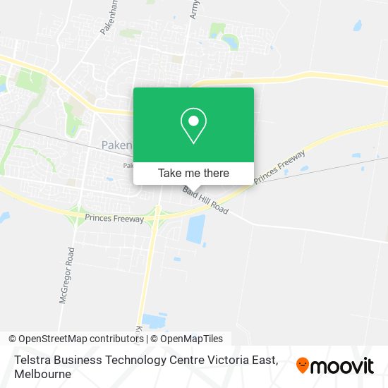 Telstra Business Technology Centre Victoria East map