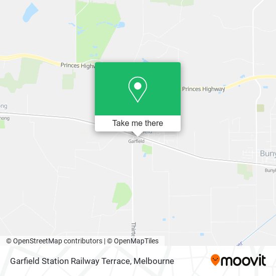 Garfield Station Railway Terrace map