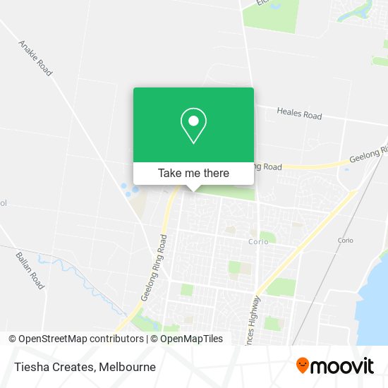 Tiesha Creates map
